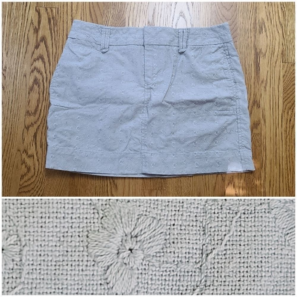 Adorable Old Navy Gray Eyelet Skirt